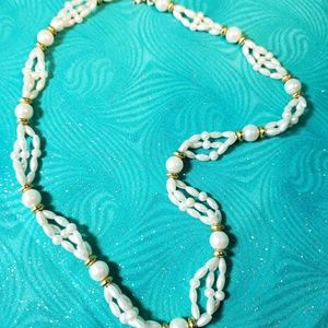 Vintage Faux Pearl & Goldtone necklace by Trifari